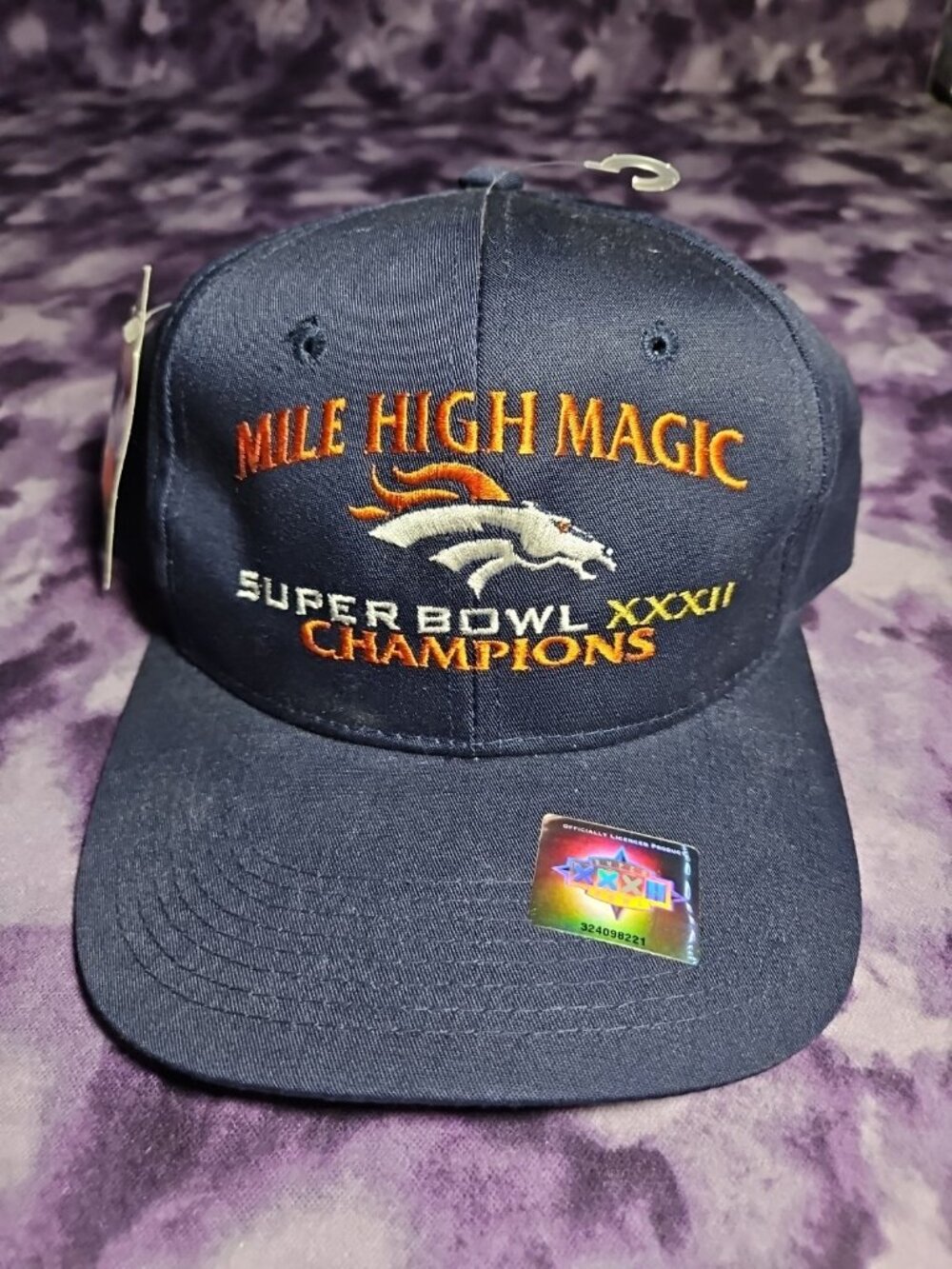 Vintage 1998 Denver Broncos Super Bowl Champions Snapback Hat Mile High Magic